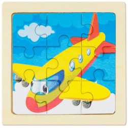 Conjunto de 5 puzles infantiles en madera.