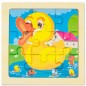 Conjunto de 5 puzles infantiles en madera. Conjunto de 5 puzles infantiles en madera.