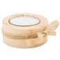 Vela de Madera con lazo de cuerda para eventos Vela de Madera con lazo de cuerda para eventos