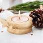 Vela de Madera con lazo de cuerda para eventos Vela de Madera con lazo de cuerda para eventos