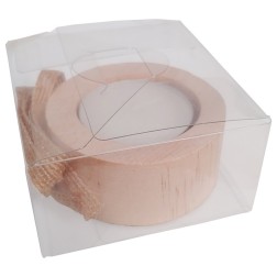 Vela de Madera con lazo de cuerda para eventos