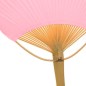 Abanico estilo Pai Pai de Bambú Color Rosa