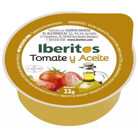 Aceite y tomate en monodosis de Iberitos (22g x 45uds)