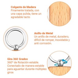 Llavero con frase "los mejores momentos..."