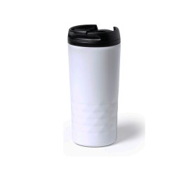 Vaso Termo  aislante para llevar en color Blanco