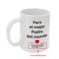 Taza blanca 350 ml personalizable dia del padre