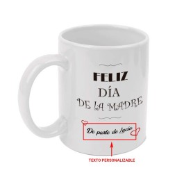 Taza personalizada "Feliz día de la madre".