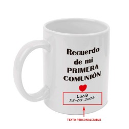 Taza personalizada "Recuerdo de mi comunión"