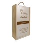Caja de madera de 2 botellas personalizable para cumpleaños Caja de madera de 2 botellas personalizable para cumpleaños