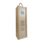 Caja de madera 1 botella personalizable como regalo de empresa Caja de madera 1 botella personalizable como regalo de empresa