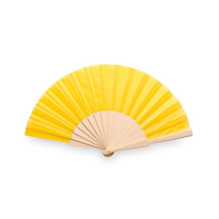 Abanico  Amarillo de madera natural