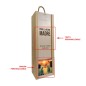 Caja de madera 1 botella personalizable para madre Caja de madera 1 botella personalizable para madre