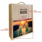 Caja de madera de 3 botellas personalizable para madres Caja de madera de 3 botellas personalizable para madres