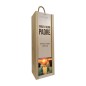 Caja de madera 1 botella personalizable para padre Caja de madera 1 botella personalizable para padre