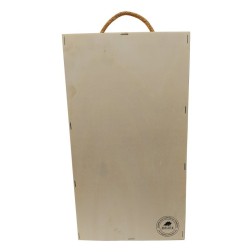 Caja de madera 1 botella personalizable para cumpleaños