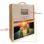 Caja de madera de 3 botellas personalizable para padres Caja de madera de 3 botellas personalizable para padres