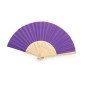 Abanico color morado de bambú para eventos Abanico color morado de bambú para eventos