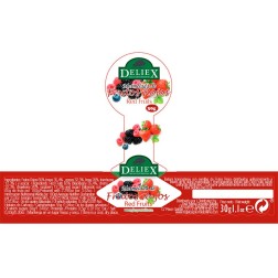 Tarrito Mermelada de Frutos Rojos Deliex 30 gr para ferias