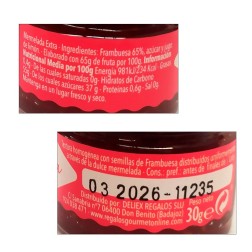 Mermelada frambuesa 30 gr