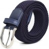 Cinturón unisex trenzado elástico Azul Marino