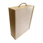 Caja de madera para 3 botellas personalizable con tu nombre. Modelo Pareja. Caja de madera para 3 botellas personalizable con tu nombre. Modelo Pareja.