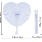 Pai pai forma de corazón blanco Pai pai forma de corazón blanco