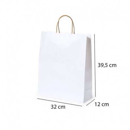 Bolsa Blanca 32 x 39,5 x 12 cm para eventos