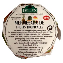 Mermelada de 110 gr de frutas tropicales