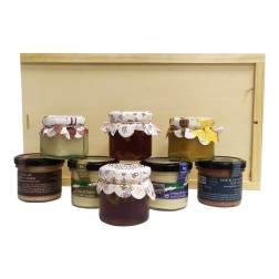 Estuche con miel, queso, mermelada, paté para regalo empresa