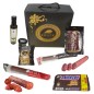 Cesta gourmet con aceite, ibéricos y chocolatinas para regalo Cesta gourmet con aceite, ibéricos y chocolatinas para regalo