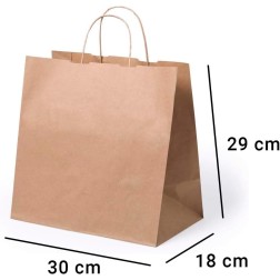 Bolsa papel para regalos de 30x29x18 cm