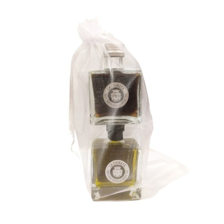 Aceite de oliva y vinagre en formato cuadrado para profesionales