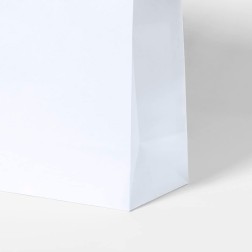 Bolsa blanca papel reciclado 23,8 cm x 31,8 cm x 11 cm 