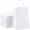 Caja 300 Bolsas papel con asas blancas 24 x 32 x 11 cm