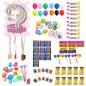 Piñata Unicornio Rainbow 53 x 40 x 10 cm con 96 chuches Piñata Unicornio Rainbow 53 x 40 x 10 cm con 96 chuches