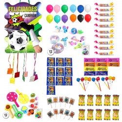 Piñata Fútbol 53 x 40 x 10 cm con 96 chuches