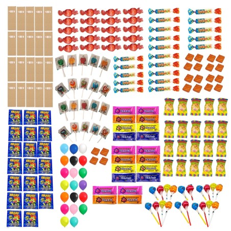 200 chuches y golosinas para rellenos piñatas y cumpleaños
