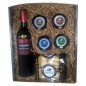 Regalo aperitivo 3 - Vino Tinto la Planta, cremas de queso y picos Regalo aperitivo 3 - Vino Tinto la Planta, cremas de queso y picos