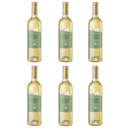 Caja de vino blanco verdejo Castillo de Aza D.O Rueda
