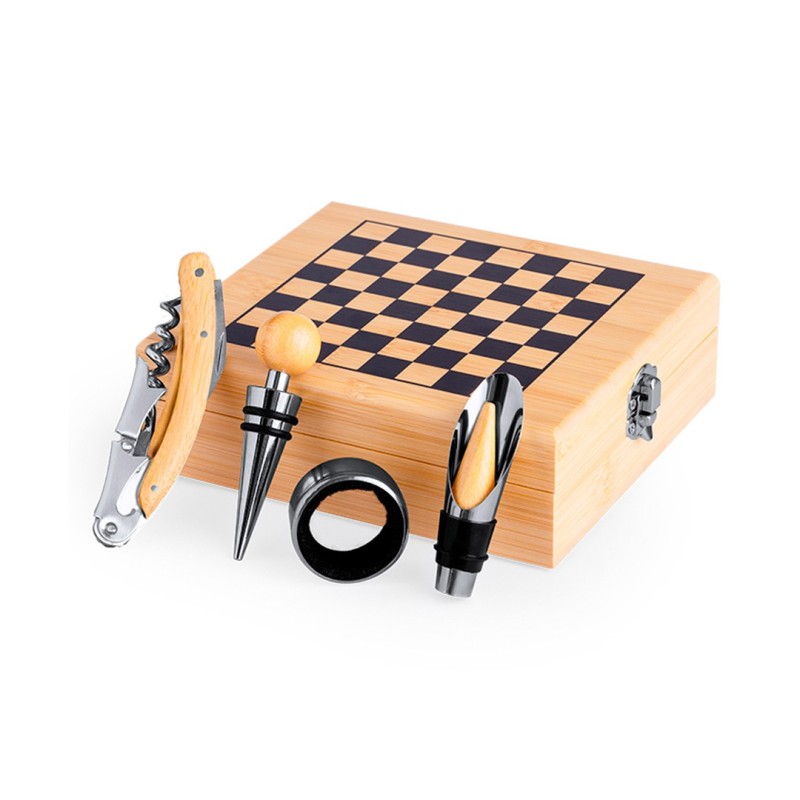 Set de Vinos con Juego de Ajedrez Set de Vinos con Juego de Ajedrez