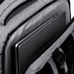 Mochila grande color gris