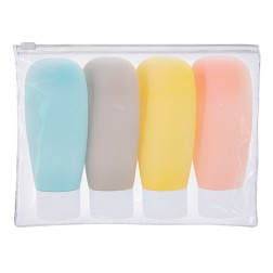 Neceser para viajes de avión botes de colores
