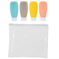 Neceser para viajes de avión botes de colores