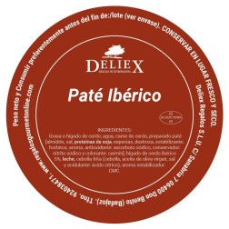 Paté ibérico 25 gr Deliex monodosis