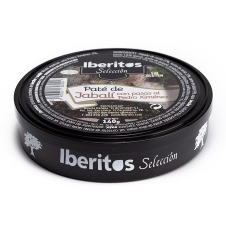 Paté de jabalí con pasas al Pedro Ximenez marca Iberitos
