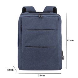 Mochila para portátil azul
