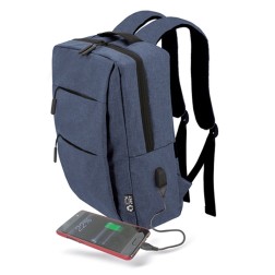Mochila para portátil azul