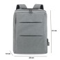 Mochila gris para portátil Mochila gris para portátil