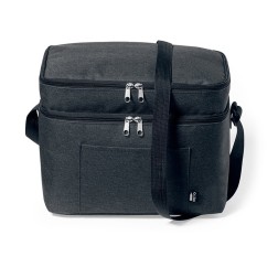 Nevera con doble compartimento negro