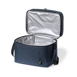 Nevera con doble compartimento azul